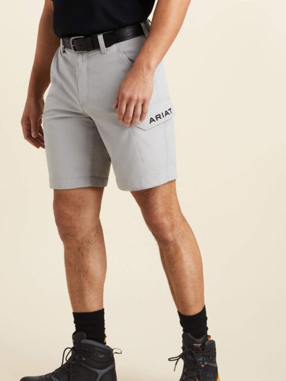 ARIAT REBAR WorkFlow Ultralight 9" DuraStretch Shorts ALLOY GRAY SZ 38R NWT 100